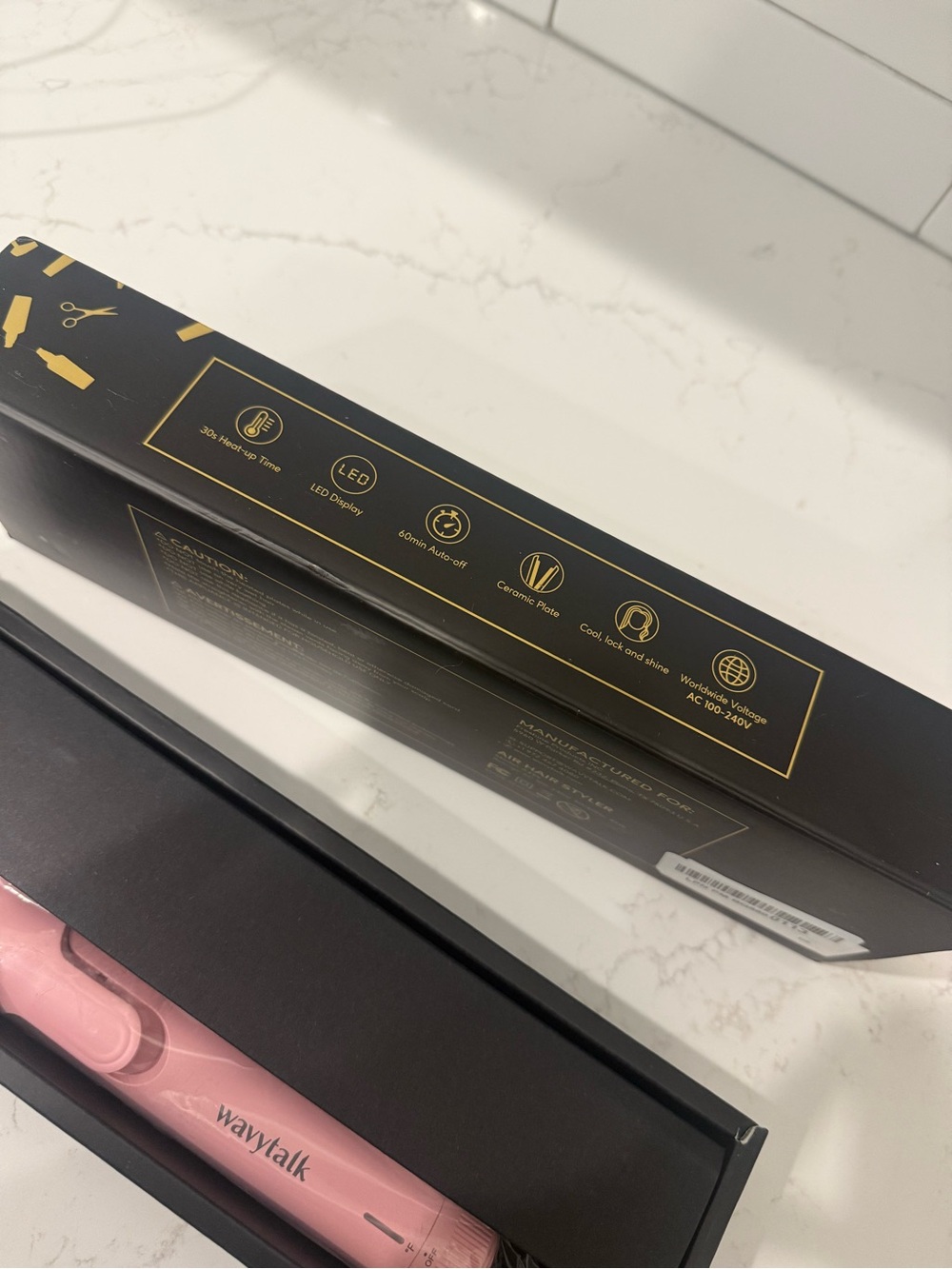 WAVYTALK pink pro airflow hair styler — Straightener & Curler 2 in 1 - Picture 2 of 8